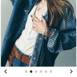 Dunes Shirt Jacket. the brooch is not included